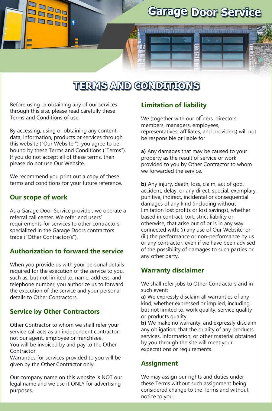 Expert Garage Doors Repairs New York, NY 212-918-5378